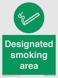 Designated smoking area